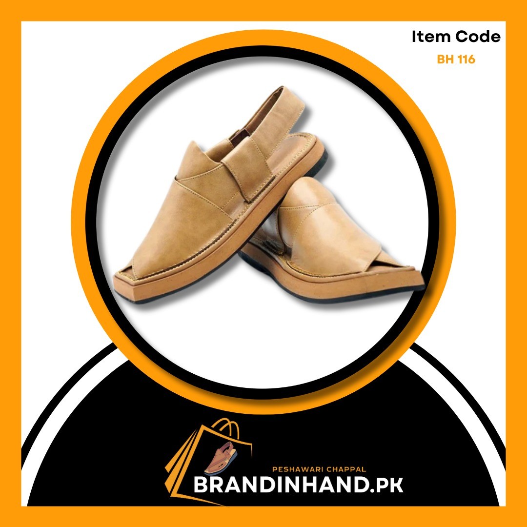 Kaptan Camel Peshawari Chappal -Brandinhand.pk