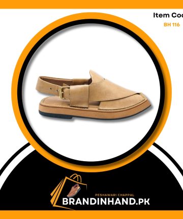 Kaptan Camel Peshawari Chappal -Brandinhand.pk
