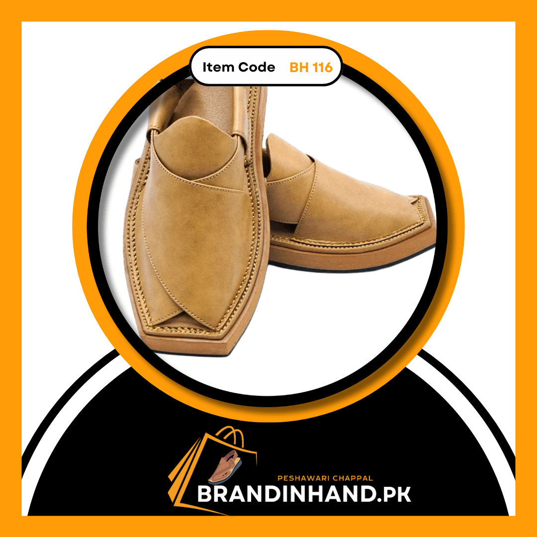 Kaptan Camel Peshawari Chappal -Brandinhand.pk